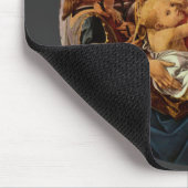 Madonna und Kind mit acht Engeln von Botticelli Mousepad (Ecke)
