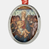 Madonna und Kind mit acht Engeln von Botticelli Ornament Aus Metall (Links)
