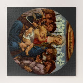 Madonna und Kind mit acht Engeln von Botticelli Puzzle (Horizontal)