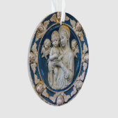 Madonna und Kind mit Cherubs von Della Robbia Ornament (Vorderseite)