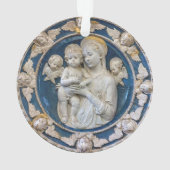 Madonna und Kind mit Cherubs von Della Robbia Ornament (Rückseite)