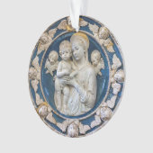 Madonna und Kind mit Cherubs von Della Robbia Ornament (Vorderseite)