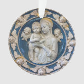 Madonna und Kind mit Cherubs von Della Robbia Ornament (Vorderseite)