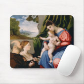 Madonna und Kind mit dem Säugling Johannes Mousepad (Mit Mouse)