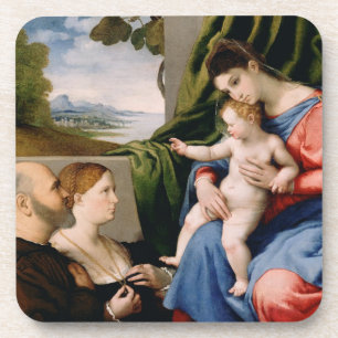Madonna und Kind mit dem Säugling Johannes Untersetzer