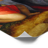 Madonna und Kind mit dem Säugling Saint John Poster (Ecke)