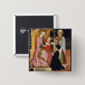 Madonna und Kind mit dem Spender Button (Vorne & Hinten)