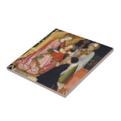 Madonna und Kind mit dem Spender Fliese (Seite)