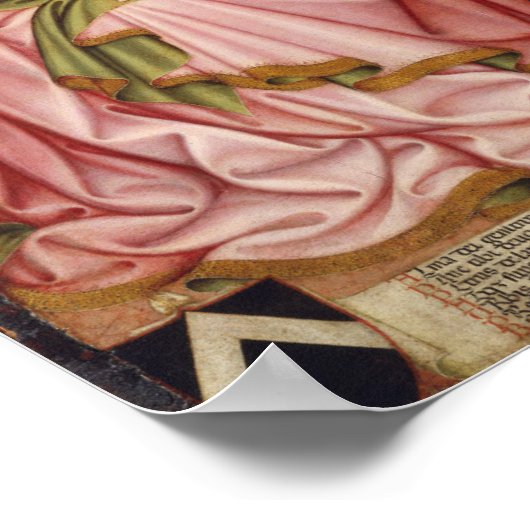 Madonna und Kind mit dem Spender Poster (Ecke)