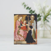 Madonna und Kind mit dem Spender Postkarte (Stehend Vorderseite)