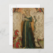 Madonna und Kind mit den Ohren von Mais, 1440-50 Postkarte (Vorne/Hinten)