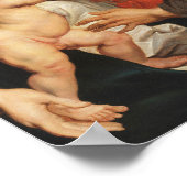 Madonna und Kind mit der heiligen Anna Poster (Ecke)