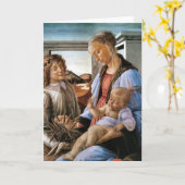 Madonna und Kind mit Engel - Botticelli - c1470 Karte (Gelbe Blume)