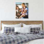 Madonna und Kind mit Engel - Botticelli - c1470 Leinwanddruck (Insitu (Schlafzimmer))