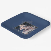 Madonna und Kind mit Engel Freude Pappteller (Gewinkelt)