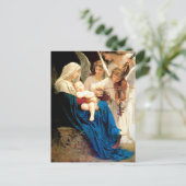 Madonna und Kind mit Engel Weihnachten Postkarte (Stehend Vorderseite)