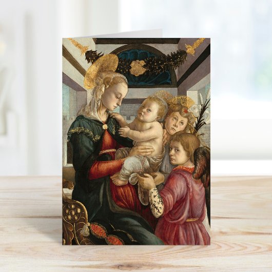 Madonna und Kind mit Engeln | Botticelli Karte