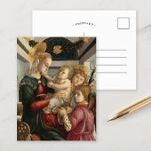 Madonna und Kind mit Engeln | Botticelli Postkarte