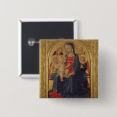 Madonna und Kind mit Engeln, c.1467 (Öl auf Button (Vorne & Hinten)