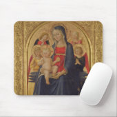 Madonna und Kind mit Engeln, c.1467 (Öl auf Mousepad (Mit Mouse)