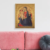 Madonna und Kind mit Engeln, c.1467 (Öl auf Scheib Leinwanddruck (Insitu (Wohnzimmer))