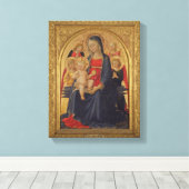 Madonna und Kind mit Engeln, c.1467 (Öl auf Scheib Leinwanddruck (Insitu (Holzboden))