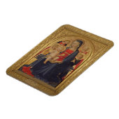 Madonna und Kind mit Engeln, c.1467 (Öl auf Scheib Magnet (Linke Seite)