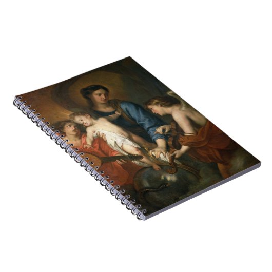 Madonna und Kind mit Engeln Notizblock (Rechte Seite)