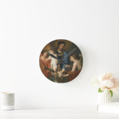 Madonna und Kind mit Engeln Runde Wanduhr (Zuhause)