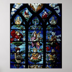 Madonna und Kind mit Engeln und Portraits Reflex Poster