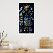 Madonna und Kind mit Engeln und Portraits Reflex Poster (Küche)