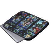 Madonna und Kind mit Engeln und Porträts reflec Laptopschutzhülle (Vorne Knopf)