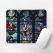 Madonna und Kind mit Engeln und Porträts reflec Mousepad (Mit Mouse)