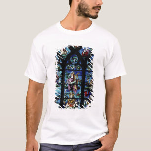 Madonna und Kind mit Engeln und Porträts reflec T-Shirt