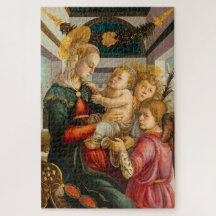 Madonna und Kind mit Engeln von Botticelli