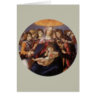 Madonna und Kind mit Engeln von Sandro Botticelli