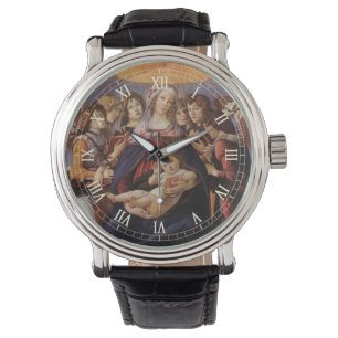 Madonna und Kind mit Engeln von Sandro Botticelli Armbanduhr