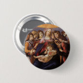 Madonna und Kind mit Engeln von Sandro Botticelli Button (Vorne & Hinten)