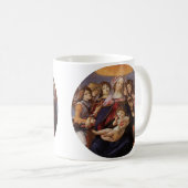 Madonna und Kind mit Engeln von Sandro Botticelli Kaffeetasse (VorderseiteRechts)