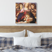 Madonna und Kind mit Engeln von Sandro Botticelli Leinwanddruck (Insitu (Schlafzimmer))