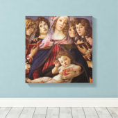 Madonna und Kind mit Engeln von Sandro Botticelli Leinwanddruck (Insitu (Holzboden))