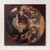 Madonna und Kind mit Engeln von Sandro Botticelli Puzzle (Horizontal)