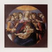 Madonna und Kind mit Engeln von Sandro Botticelli Puzzle (Vertikal)