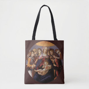 Madonna und Kind mit Engeln von Sandro Botticelli Tasche