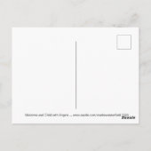 Madonna und Kind mit Engeln Weihnachten Postkarte (Rückseite)