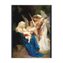 Madonna und Kind mit Engeln Weihnachten