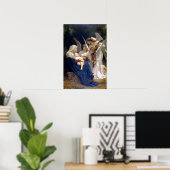 Madonna und Kind mit Engelsplakat Poster (Heimbüro)