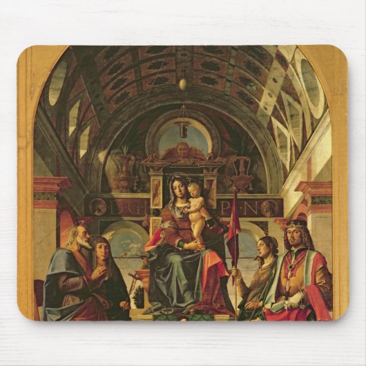 Madonna und Kind mit Heiligen, 1499 Mousepad (Vorne)