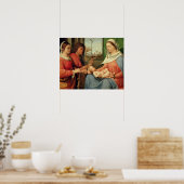 Madonna und Kind mit Heiligen 2 Poster (Küche)