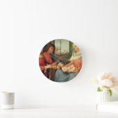 Madonna und Kind mit Heiligen 2 Runde Wanduhr (Zuhause)